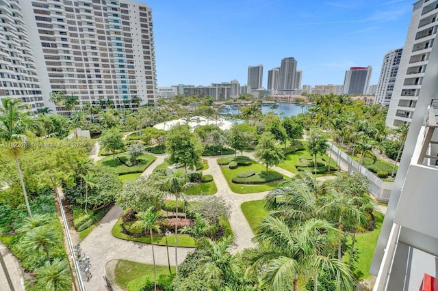 600 Three Islands Blvd Unit 615, Hallandale Beach, FL 33009 - view of community with a view of skyline and a water view