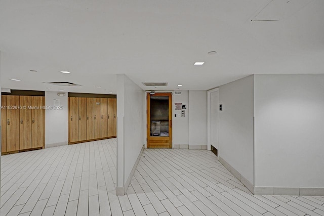 600 Three Islands Blvd Unit 615, Hallandale Beach, FL 33009 - corridor featuring baseboards and recessed lighting