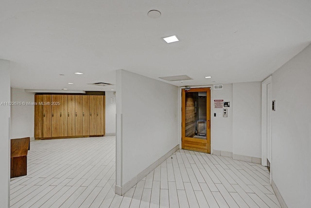 600 Three Islands Blvd Unit 615, Hallandale Beach, FL 33009 - hallway featuring baseboards and recessed lighting