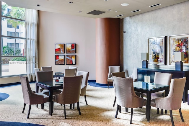 3101 S Ocean Dr Unit 404, Hollywood, FL 33019 - view of carpeted dining room