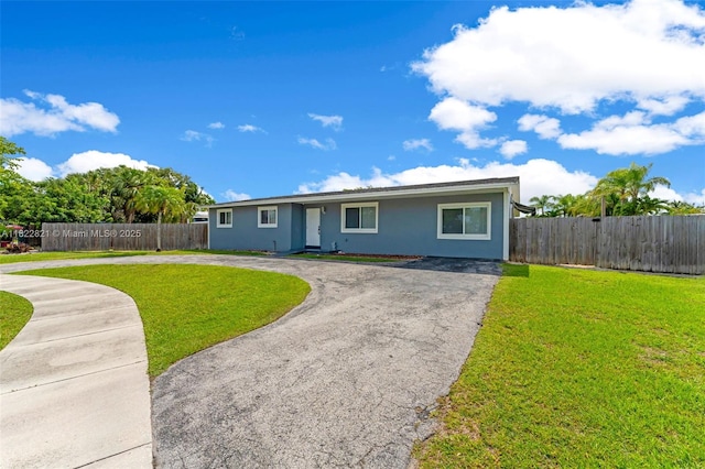 27645 SW 163rd Ave, Homestead, FL 33031 - ranch-style home with curved driveway and stucco siding