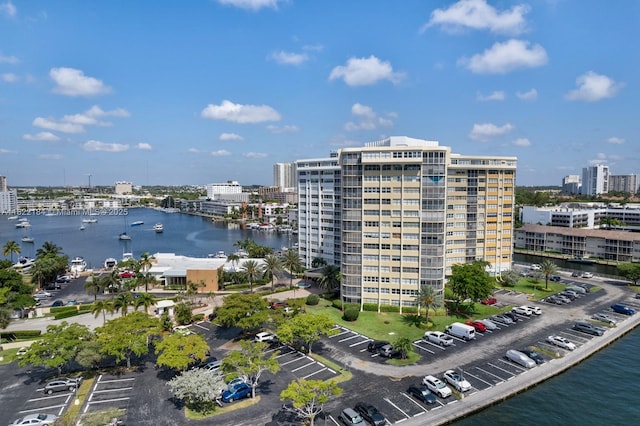 100 Golden Isles Dr Unit 101, Hallandale Beach, FL 33009 - water view featuring nearby urban area