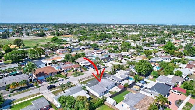 7950 NW 174th Ter, Hialeah, FL 33015 - aerial view of property and surrounding area with nearby suburban area