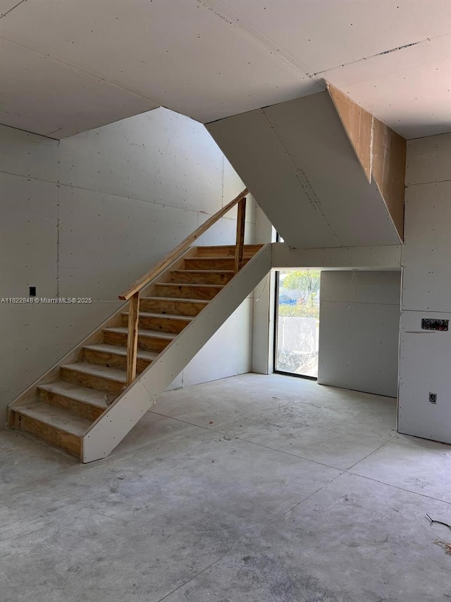1700 NE 18th St, Fort Lauderdale, FL 33305 - stairway featuring concrete floors