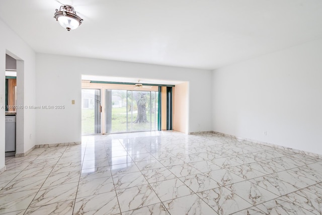 16985 SW 113th Ct Unit 31541E, Miami, FL 33157 - unfurnished room with light marble finish flooring and baseboards