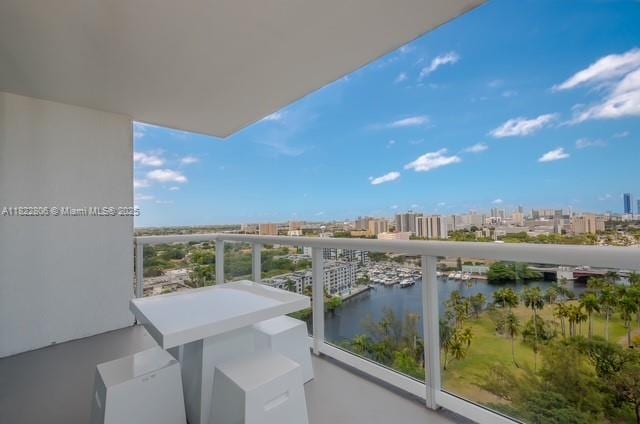 1861 NW S River Dr Unit 807, Miami, FL 33125 - balcony featuring a water view and a city view
