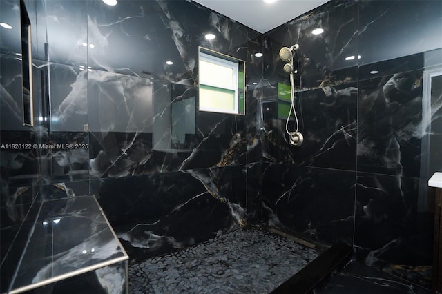3313 N Ridge Rd, Tallahassee, FL 32305 - full bath featuring a marble finish shower