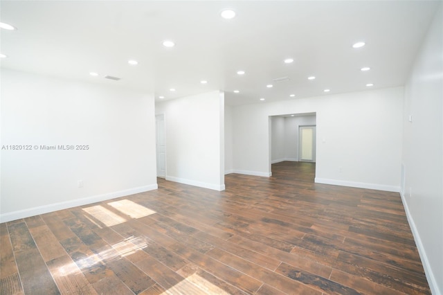 3313 N Ridge Rd, Tallahassee, FL 32305 - unfurnished room with hardwood / wood-style flooring and recessed lighting
