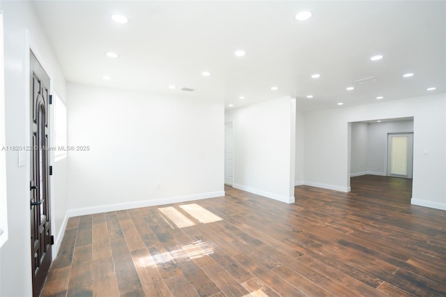 3313 N Ridge Rd, Tallahassee, FL 32305 - unfurnished room with wood-type flooring and recessed lighting