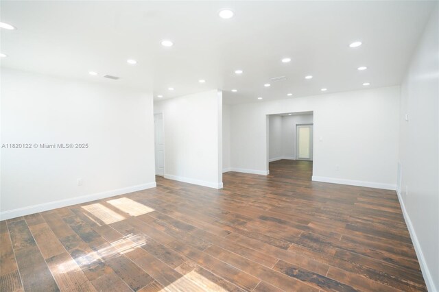 3313 N Ridge Rd, Tallahassee, FL 32305 - unfurnished room with hardwood / wood-style flooring and recessed lighting