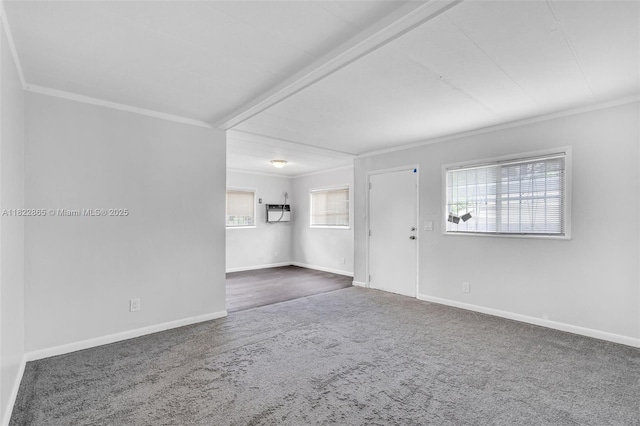 2135 NW 154th St, Miami Gardens, FL 33054 - carpeted empty room featuring ornamental molding and a wall unit AC