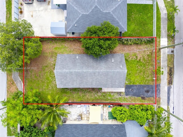 2135 NW 154th St, Miami Gardens, FL 33054 - view from above of property featuring property boundaries highlighted