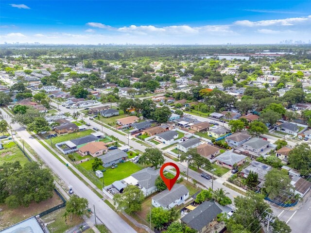 2135 NW 154th St, Miami Gardens, FL 33054 - aerial view of property and surrounding area with nearby suburban area