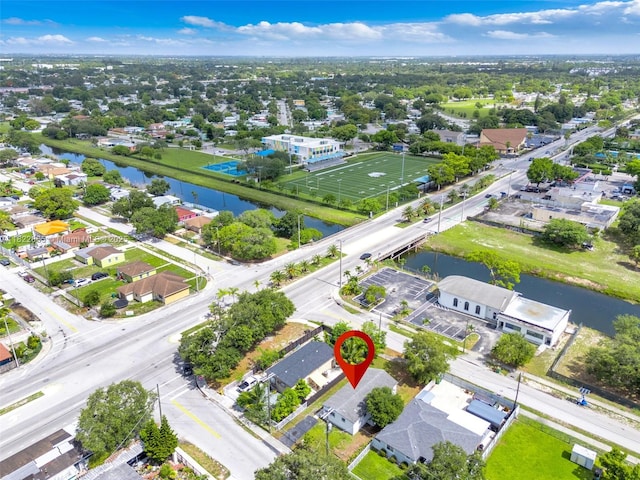 2135 NW 154th St, Miami Gardens, FL 33054 - aerial view of residential area with a large body of water