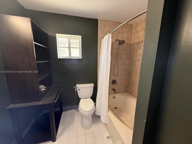 3461 SW 154th Ct, Miami, FL 33185 - full bathroom featuring shower / bath combo and tile patterned floors