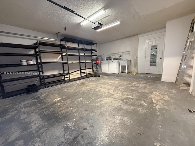 3461 SW 154th Ct, Miami, FL 33185 - garage with washer and clothes dryer and a garage door opener