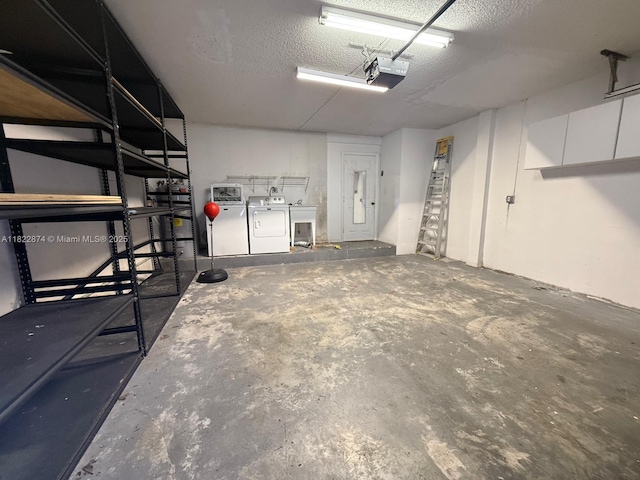 3461 SW 154th Ct, Miami, FL 33185 - garage featuring washer and dryer and a garage door opener