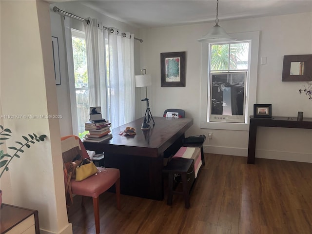 2985 Aviation Ave, Miami, FL 33133 - home office featuring wood finished floors and healthy amount of natural light