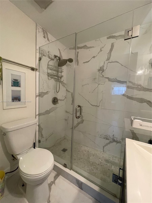 2985 Aviation Ave, Miami, FL 33133 - full bathroom featuring a marble finish shower, vanity, and marble finish flooring