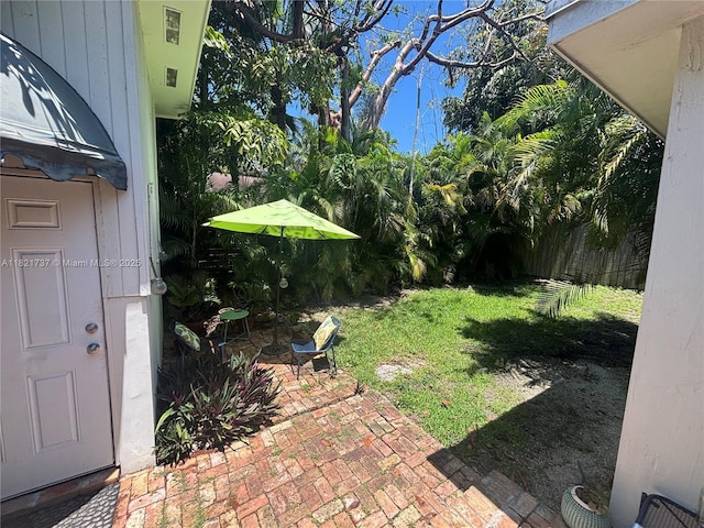 2985 Aviation Ave, Miami, FL 33133 - view of grassy yard featuring a patio