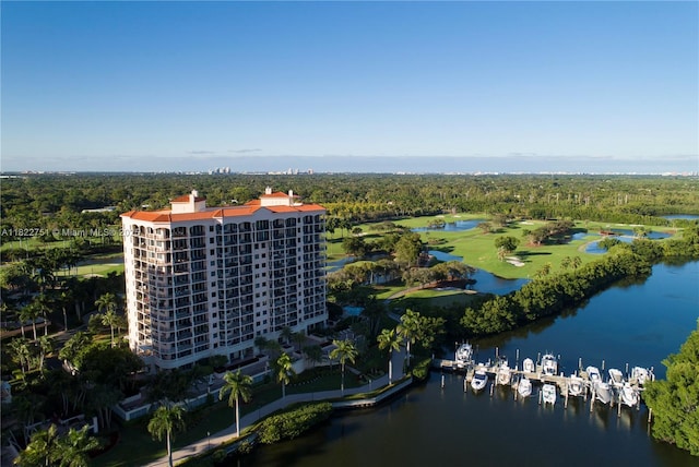 13611 Deering Bay Dr Unit 101, Coral Gables, FL 33158 - drone / aerial view of a nearby body of water and apartment complex / building