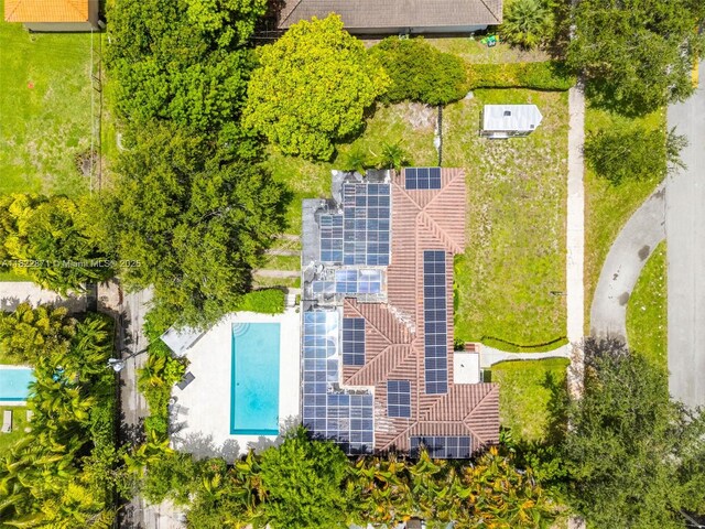170 NW 105th St, Miami Shores, FL 33150 - bird's eye view of a pool