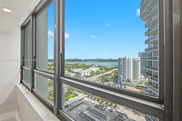 10205 Collins Ave Unit 1504, Bal Harbour, FL 33154 - balcony with a city view and a water view