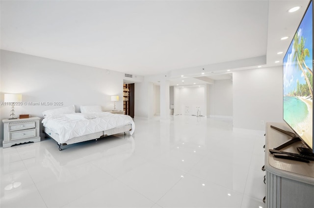 10205 Collins Ave Unit 1504, Bal Harbour, FL 33154 - tiled bedroom featuring recessed lighting