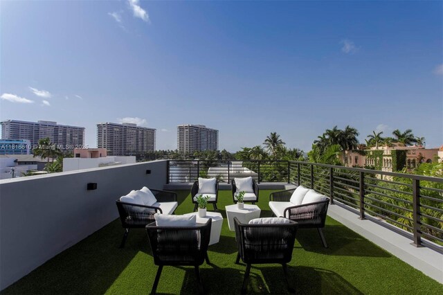 3571 Fair Isle St, Miami, FL 33133 - patio / terrace featuring an outdoor living space