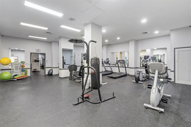 251 174th St Unit 218, Sunny Isles Beach, FL 33160 - workout area with recessed lighting