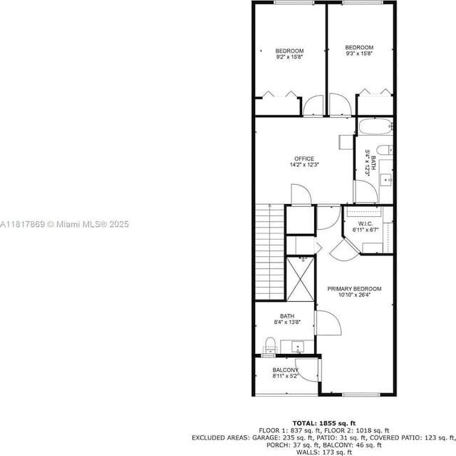 9265 NW 16th St, Pembroke Pines, FL 33024 - view of floor plan / room layout