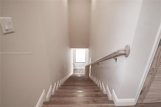 9265 NW 16th St, Pembroke Pines, FL 33024 - stairway with wood finished floors