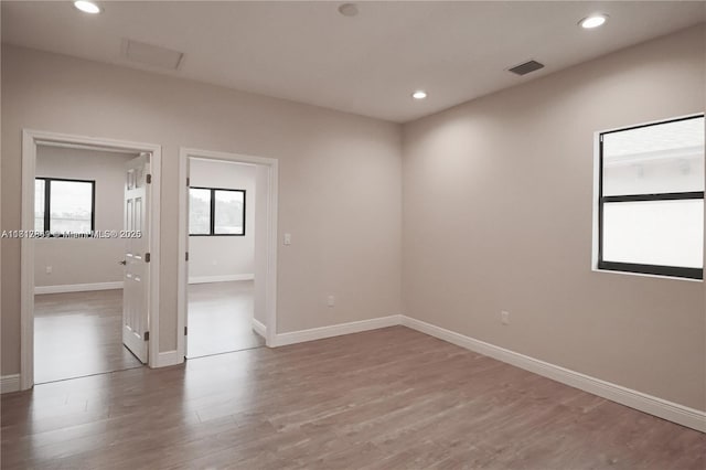 9265 NW 16th St, Pembroke Pines, FL 33024 - empty room with light wood-type flooring and recessed lighting