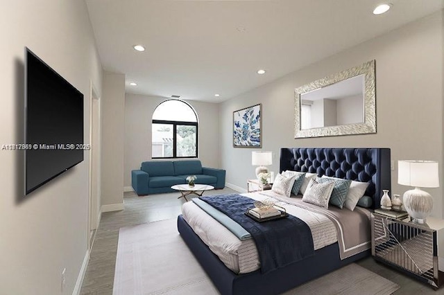 9265 NW 16th St, Pembroke Pines, FL 33024 - bedroom with recessed lighting and wood finished floors