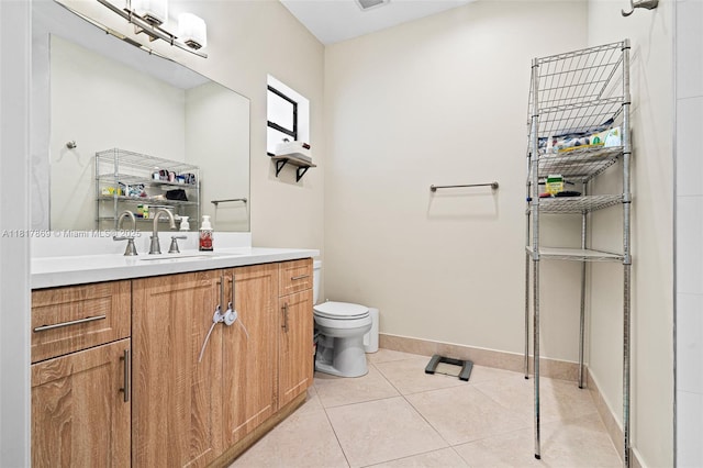 9265 NW 16th St, Pembroke Pines, FL 33024 - bathroom with vanity and tile patterned flooring
