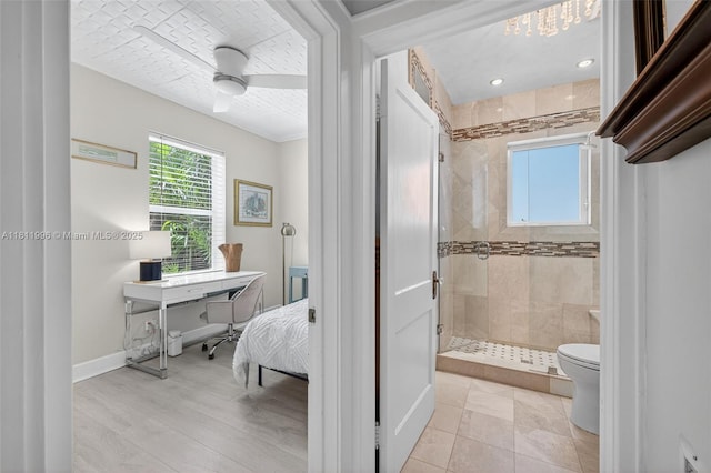 1314 SE 1st Ave, Fort Lauderdale, FL 33316 - bathroom featuring a shower stall and toilet