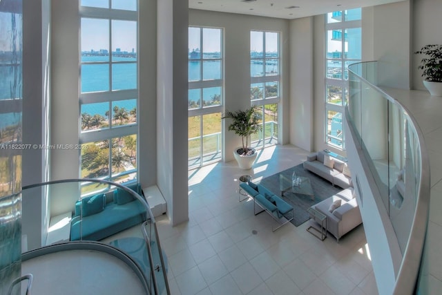 1900 N Bayshore Dr Unit 2104, Miami, FL 33132 - sunroom with a water view