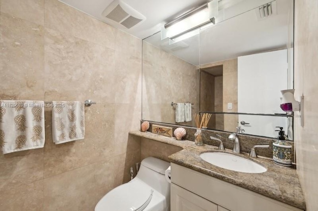 6423 Collins Ave Unit 1605, Miami Beach, FL 33141 - bathroom featuring tile walls and vanity