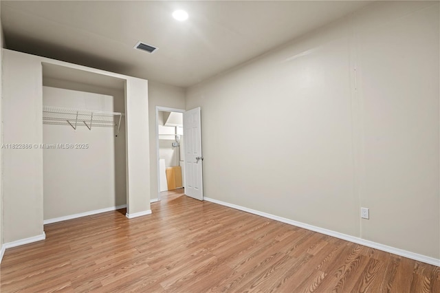17845 SW 112th Ct, Miami, FL 33157 - unfurnished bedroom with light wood-style flooring and a closet