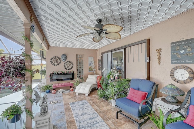 30 Bunker Ln Fl, Grove City-Rotonda, FL 33947 - view of patio / terrace featuring ceiling fan