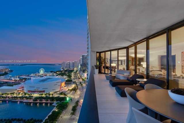 1000 Biscayne Blvd Unit 3402, Miami, FL 33132 - balcony featuring a water view