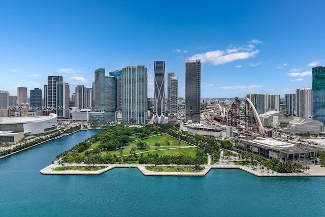 1000 Biscayne Blvd Unit 3402, Miami, FL 33132 - bird's eye view of city skyline and a large body of water