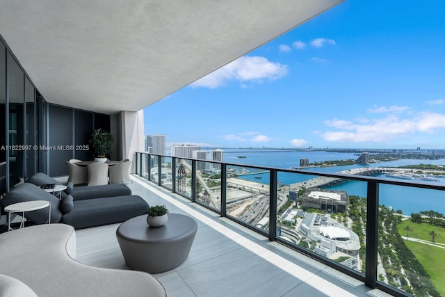 1000 Biscayne Blvd Unit 3402, Miami, FL 33132 - balcony with a city view and a water view