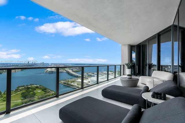 1000 Biscayne Blvd Unit 3402, Miami, FL 33132 - balcony featuring a water view