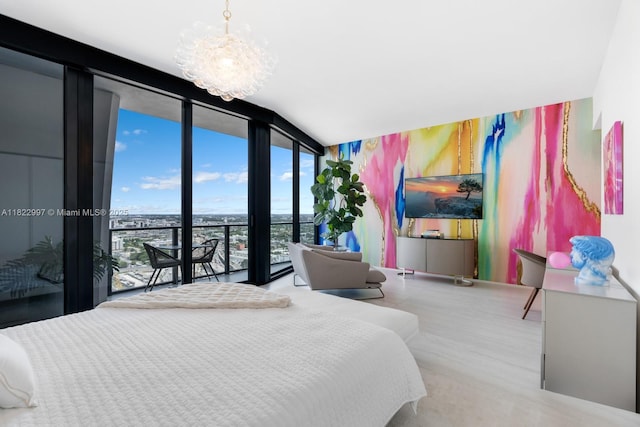 1000 Biscayne Blvd Unit 3402, Miami, FL 33132 - bedroom featuring expansive windows