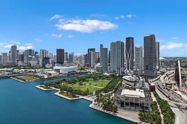 1000 Biscayne Blvd Unit 3402, Miami, FL 33132 - aerial view of skyline and a large body of water