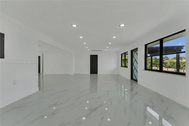 2413 Gulfstream Ln, Fort Lauderdale, FL 33312 - unfurnished room featuring recessed lighting and marble tiled floors