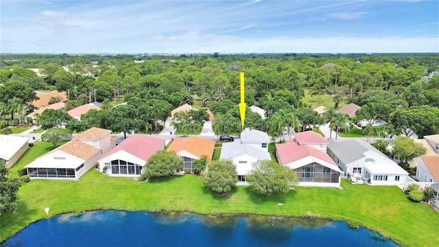 2278 SW Olympic Club Ter, Palm City, FL 34990 - aerial view of residential area with a large body of water and a forest