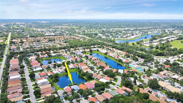 2278 SW Olympic Club Ter, Palm City, FL 34990 - aerial overview of property's location featuring nearby suburban area and a nearby body of water