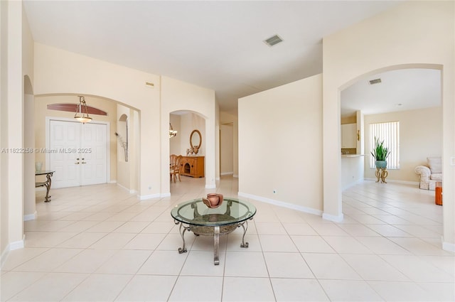 1001 SW 189th Ave, Pembroke Pines, FL 33029 - interior space featuring arched walkways and light tile patterned floors